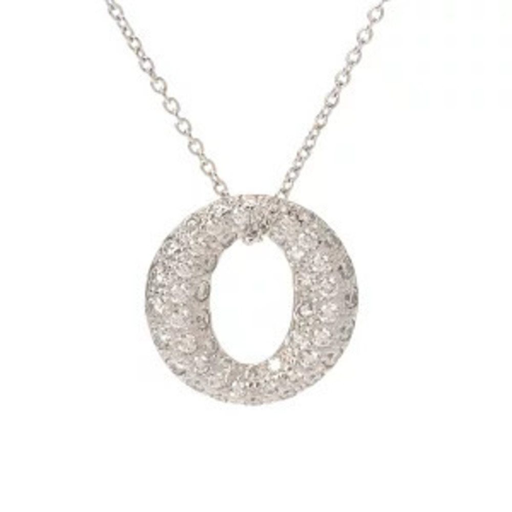 Tiffany Co Sepiana Necklace Platinum Pave Diamond